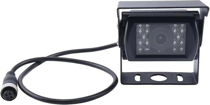 Night Vision Camera Compatible with Trailer Pickup Van RV Camper Color Rear/Front View Heated Waterproof with Audio 4-Pin Connection Black Replace for Buyers 8881211