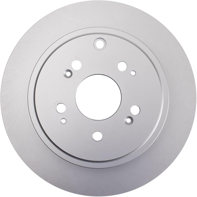 TRQ Rear Brake Rotor Set Solid G Coated Compatible with 2006-2014 Honda Ridgeline