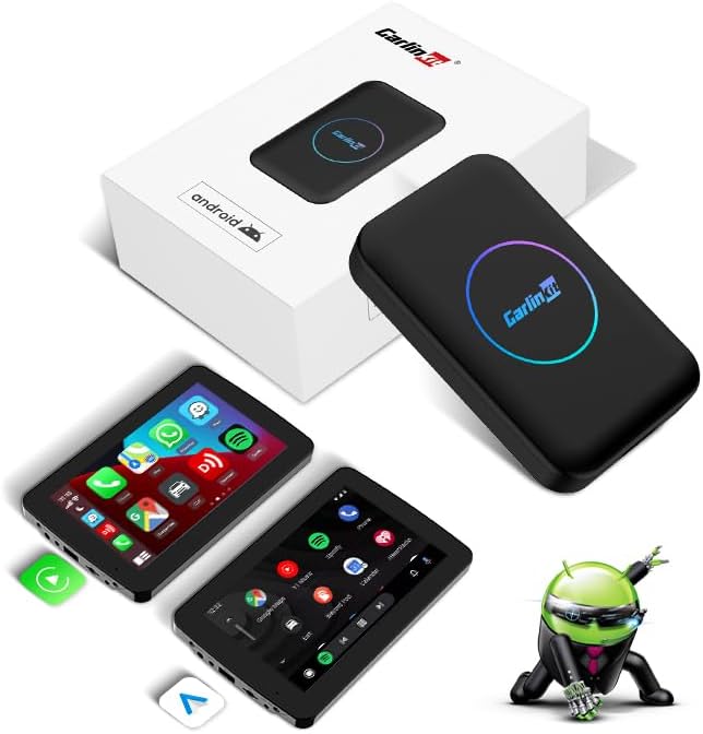 CarlinKit Tbox-LITE S with HDMI Output – Mirror Front Screen to Rear-Seat Display for in-Car Entertainment, Supports Wireless CarPlay/Android Auto, Online Video