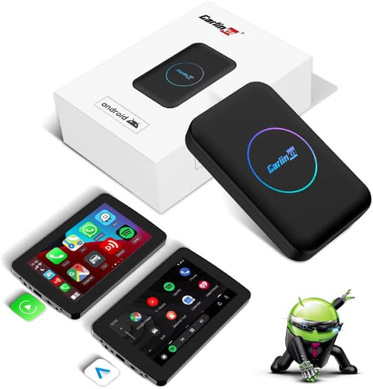 CarlinKit Tbox-LITE S with HDMI Output – Mirror Front Screen to Rear-Seat Display for in-Car Entertainment, Supports Wireless CarPlay/Android Auto, Online Video
