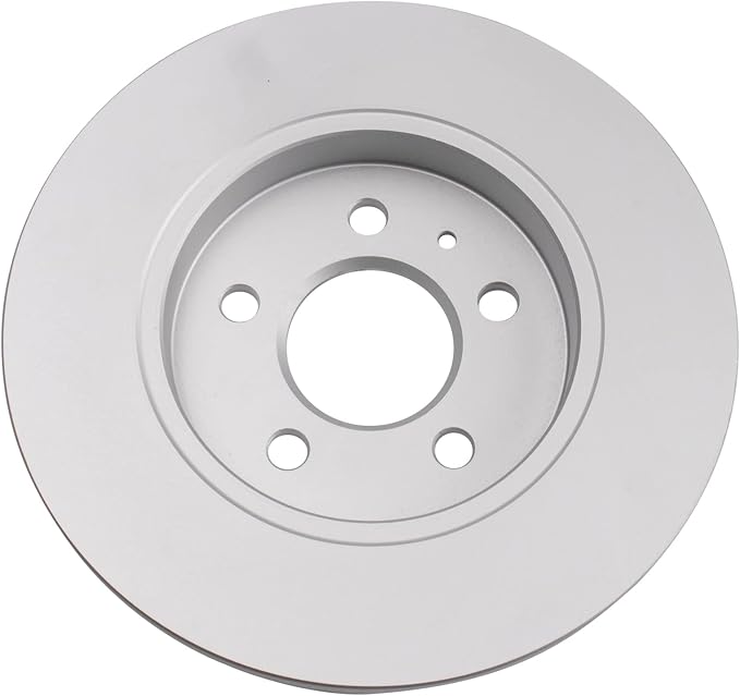 TRQ Rear Brake Rotor Set G Coated Solid Compatible with 2005-2009 Audi A4 A4 Quattro