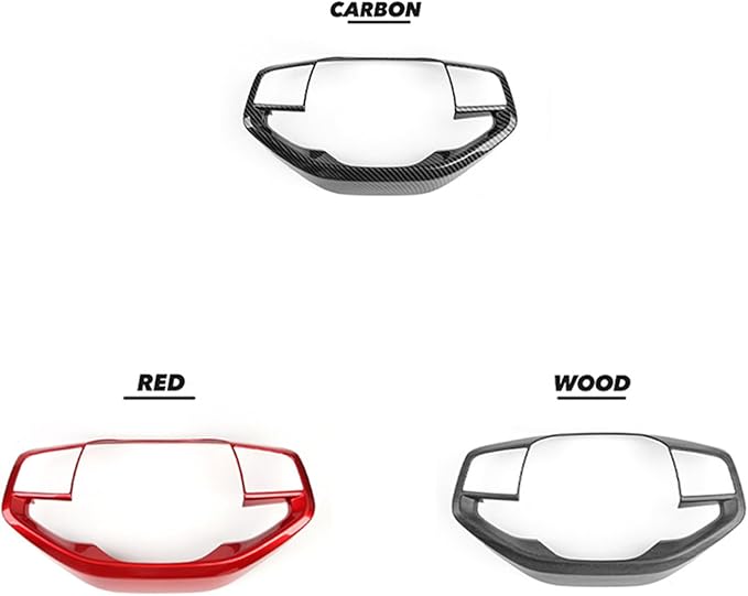 Car Steering Wheel Covers Steering Wheel Button Panel, Protection Frame Molding Trim, Compatible with KIA K4 2024-2026 Accessories (Carbon Fiber Pattern)