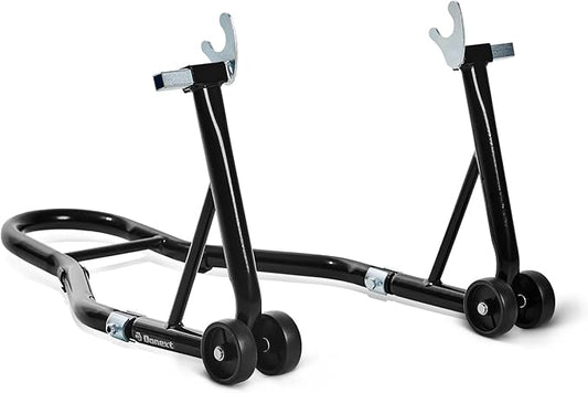 Donext Motorcycle Stand 850LB Sport Bike Rear Wheel Lift Swingarm Paddock Stands Black, Fit for BMW Yamaha Honda Kawasaki Suzuki, with U Forks
