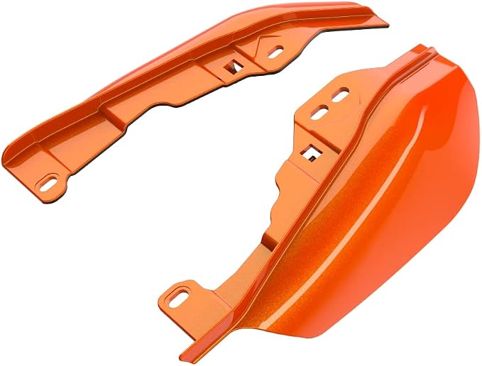 Advanblack 2024 RG Mid Frame Air Deflectors Compatible for Harley Touring Street Glide, Road King, Electra Glide, 2009-2025(Wicked Orange Pearl)