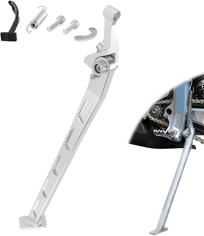 Dirt Bike Side Stand Kickstand Compatible with Stark Varg MX & EX | Aluminum, Parking Support Leg, Large Footpad