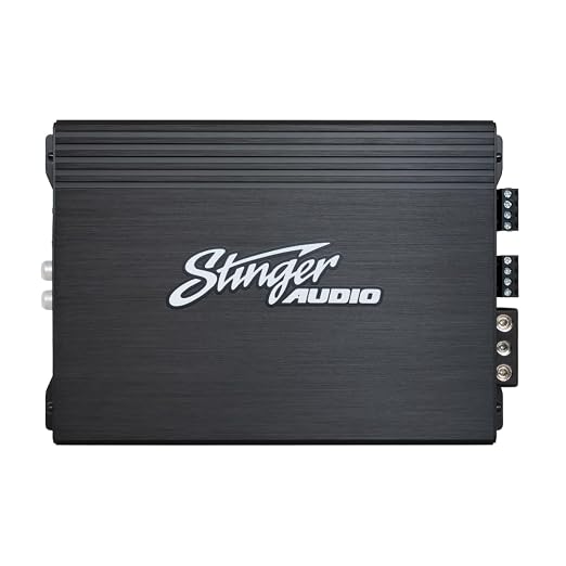 Stinger Audio MT-600.4 Compact Digital Class D 4-Channel 1000W RMS Car Audio Amplifier with Bass Knob Remote Control, HEXFET MOSFET, High/Low Pass Filter & Crossover Multiplier