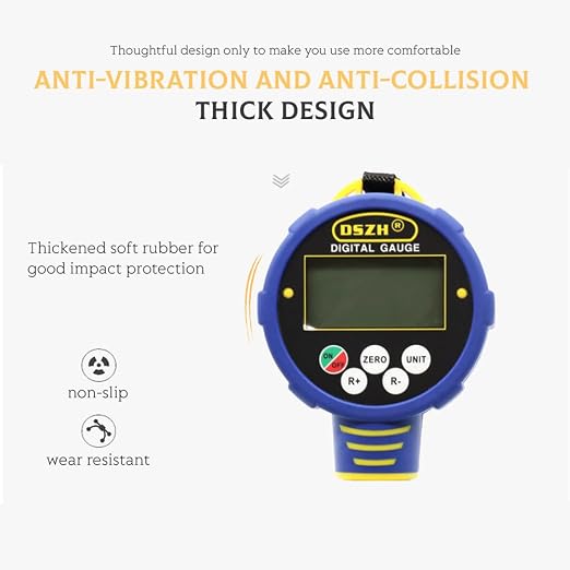 Generic Digital Refrigerant Pressure Gauge, HVAC Vacuum & Low Pressure Tester with 82 Refrigerants Database for Air Conditioning R32 – 1/8 NPT