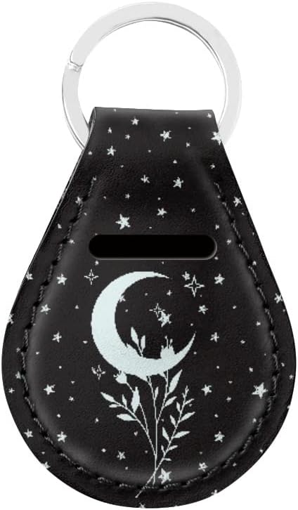 Ystardream Moon Star Flower Universal Front and Rear Bench Back Seat Cover Full Set Palm Tree Steering Wheel Cover Seatbelt Cushion Coasters Key Chains Auto Accessories Decorative,11 Pieces
