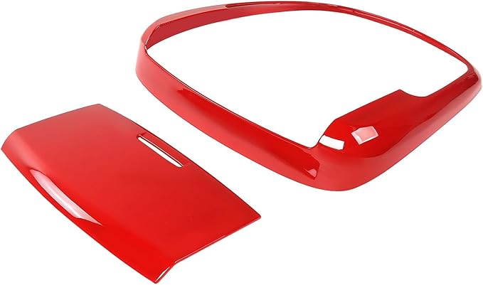 Roof Reading Light Cover Trim Fit for 2011 + Dodge Charger/Durango/Chrysler 300 Interior Accessories Red Reading Lamp Decals Cover Trim Sticker Kit
