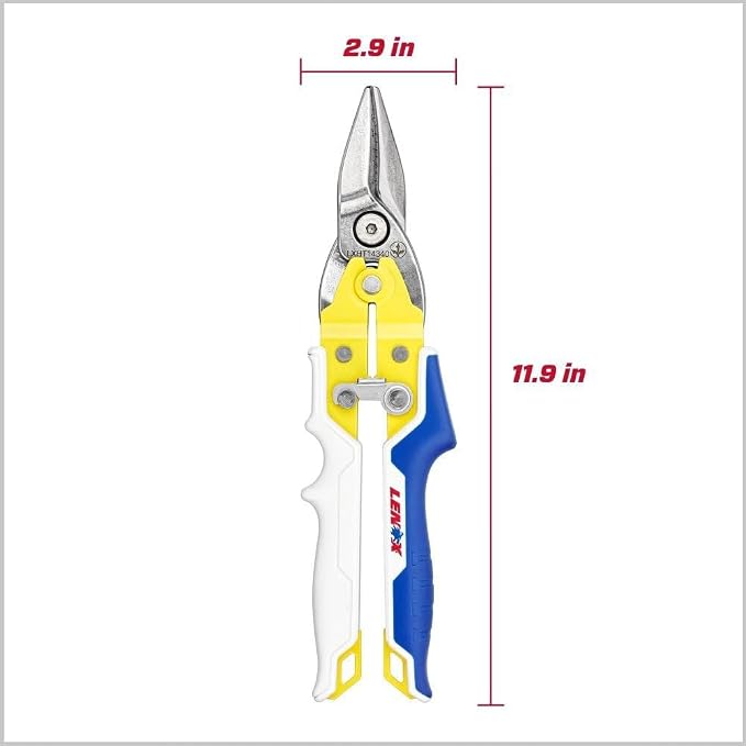 LENOX TOOLS Pliers, Straight Avitation Snips, With Durable Grip (LXHT14340)