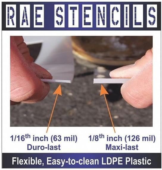 Pavement Stencil, Symbol, Handicap -, 34 in Character Height, Not Applicable Font, Polyethylene - 1 Each