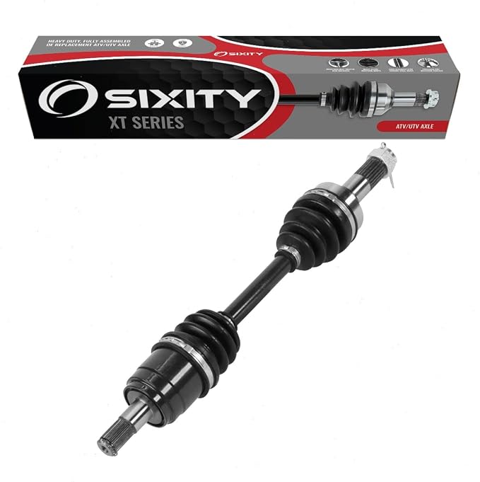 Sixity XT Front Left CV Axle for Honda TRX420FA1 FourTrax Rancher 2014-19 | 4x4 Auto DCT TRX420FA2 with EPS TRX420FE ESP TRX420FE1 ES TRX420FM TRX420FM1 TRX420FM2