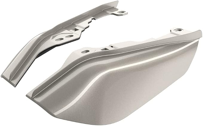 Advanblack 2024 RG Mid Frame Air Deflectors Compatible for Harley Touring Street Glide, Road King, Electra Glide, 2009-2025(White Sand Pearl)