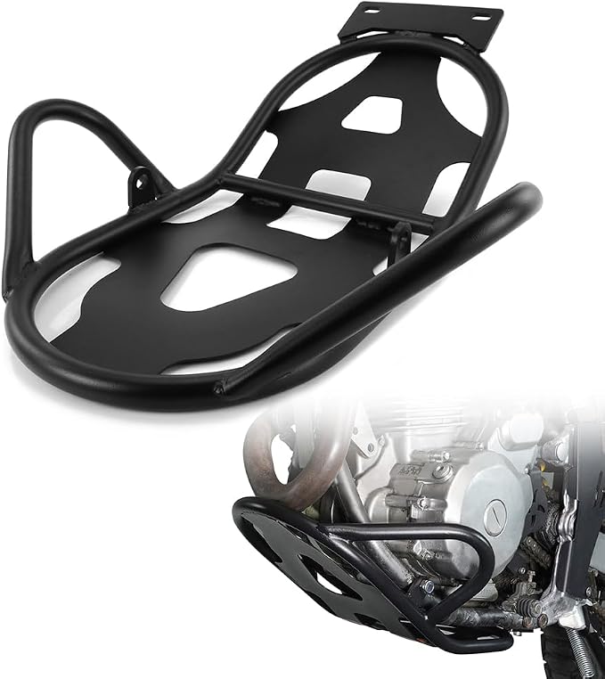 Xitomer Tube Frame Skid Bash Plate Compatible with DR650 1996-2025 under guard trail riding Dirt Bike Crash Protection Rock Guard Belly Pan
