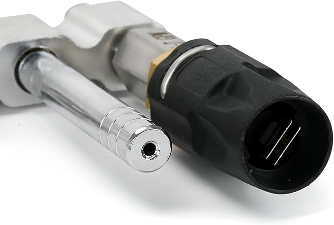 3-in-1 Downstream Soft Wash Nozzle, Adjustable Shooter Tip M5 Twist Nozzle, 0-60° Spray Pattern with 1/4" Quick Connect for 3-7 GPM 1700-6000 PSI Pressure Washer