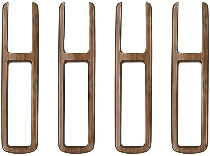 4Pcs Second and Third Row Air Outlet Frame Panel Compatible with Toyota Grand Highlander 2024 2025 2026 Fit for 2024-2026 Grand Highlander ABS Accessories(Wood Grain)