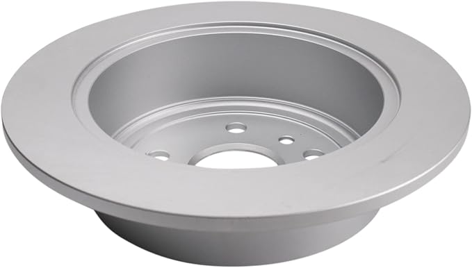 TRQ Rear Brake Rotor Set G Coated Solid Compatible with 2009-2015 Toyota Venza