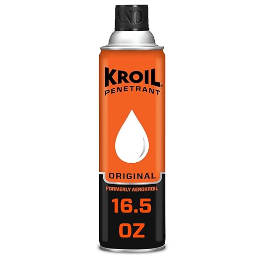 Kroil Original Penetrating Oil (Aerosol Spray-16.5oz Can-Single) | Penetrant for Rusted Bolts, Metal, Hinges, Chains, Moving Parts | Rust, Corrosion Inhibitor (KS162)