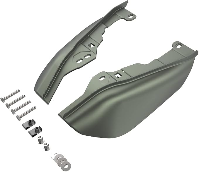 Advanblack 2024 RG Mid Frame Air Deflectors Compatible for Harley Touring Street Glide, Road King, Electra Glide, 2009-2025(Deadwood Green Glossy)