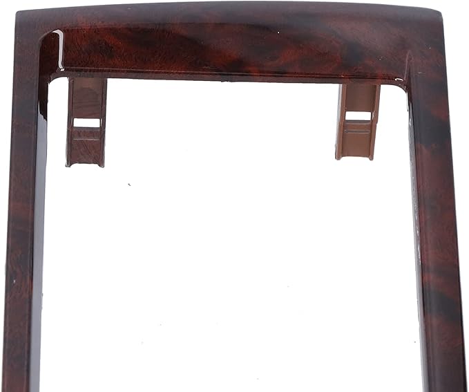 Central Console Frame, 2?Din Radio Fascia Car Stereo Navigation Refitted Dash Panel Kit Frame Mahogany Fit for Avalon 2000?2004