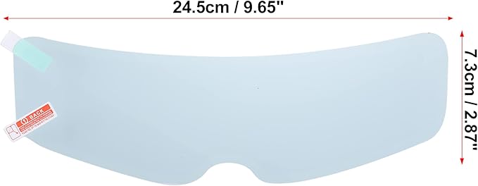 X AUTOHAUX 3pcs 9.65"x2.87" Anti Fog Film for Motorcycle Helmet Universal Anti Fog Shield Film Lens Sticker Durable Nano Coating Sticker Film Helmet Accessory