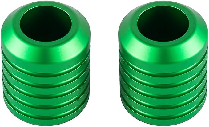 Advanblack Motorcycle Frame Sliders Machined CNC Alumium Crash Bar Slider Fit All Flat Out & Highway 1 1/4" Crash Bar Saddlebags Guards (Green)