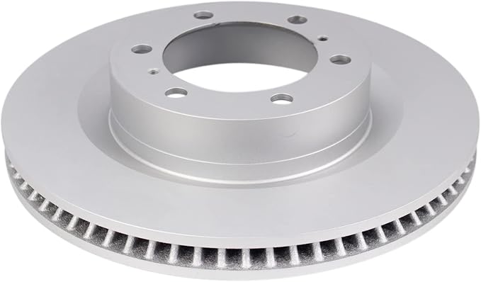 TRQ Front Brake Rotor Set G Coated Vented Compatible with 2010-2023 Lexus GX460 2010-2024 Toyota 4Runner