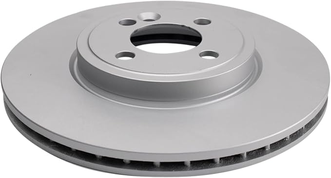 TRQ Front Brake Rotor Set G Coated Vented Compatible with 2007-2015 Mini Cooper