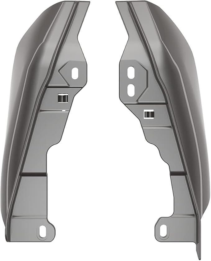 Advanblack 2024 RG Mid Frame Air Deflectors Compatible for Harley Touring Street Glide, Road King, Electra Glide, 2009-2025(Billet Silver)