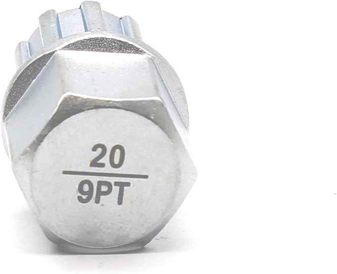 TMAX 20/9Pt Wheel Lock Nut Screw Removal Key Anti-Theft Lugnut Socket S3054 for Bmw Vehicles