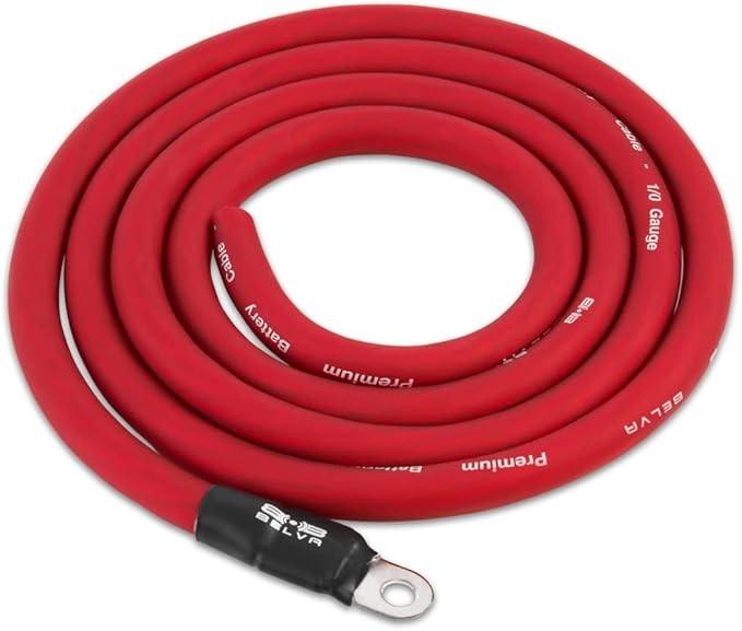 Belva BBG3KT 1/0 AWG Big 3 Upgrade Kit with CCA Wire for Audio Systems up to 250 Amps