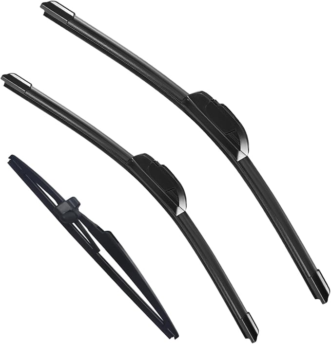 3 Pack Windshield Wiper Blades Compatible With Toyota 4Runner 2009 2008 2007 2006 2005 2004 2003 Automotive Replacement Front Rear Wiper Blades Set For My Car - 22" 20" 12"