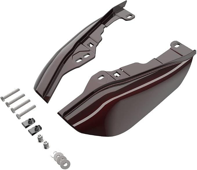 Advanblack 2024 RG Mid Frame Air Deflectors Compatible for Harley Touring Street Glide, Road King, Electra Glide, 2009-2025(Midnight Crimson)