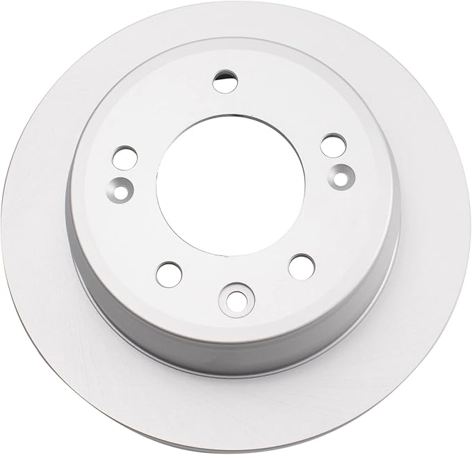 TRQ Rear Brake Rotor Set G Coated Solid Compatible with 2009-2012 Hyundai Elantra 2010-2015 Hyundai Tucson 2011-2016 Kia Sportage