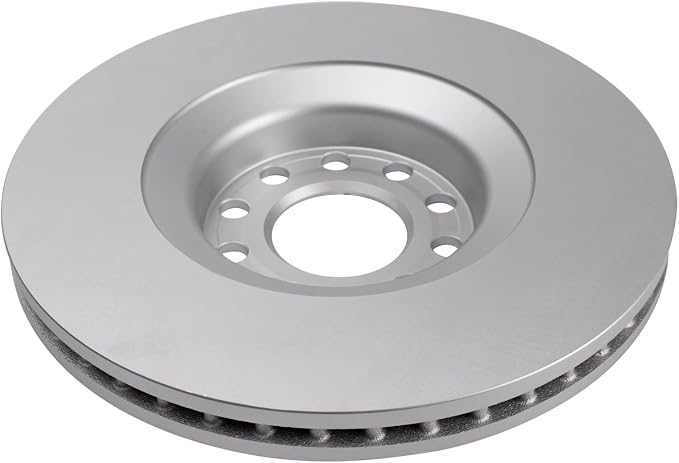 TRQ Front Brake Rotor Set G Coated Vented Compatible with 2000-2009 Audi A4 A4 Quattro 2000-2004 A6 A6 Quattro 2001-2005 Allroad 2000-2002 S4 2002-2003 S6