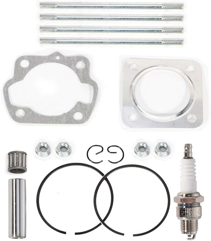ECCPP New Cylinder Piston Rings Head Gasket for 1984-1987 for Suzuki Quadrunner 50 LT50 Compatible fit for Needle Bearing 11111-04001