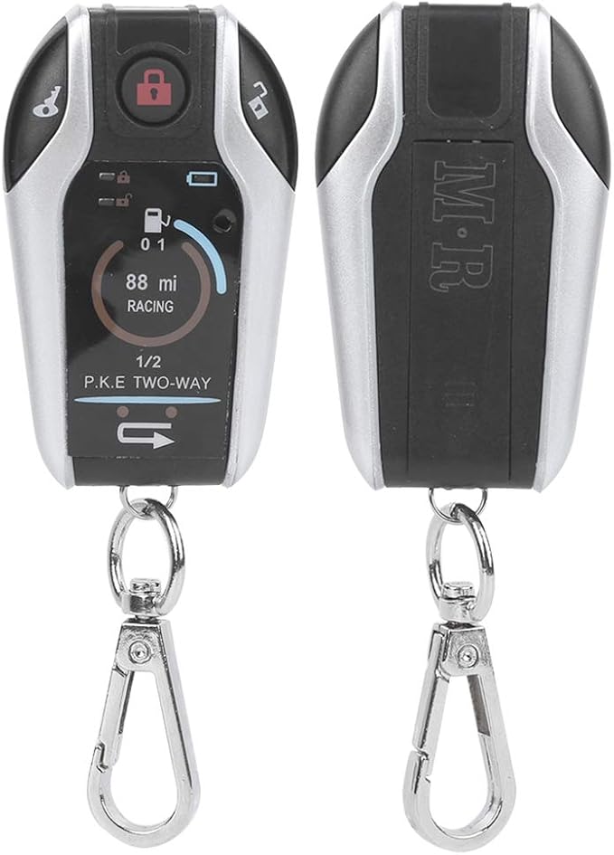 2 Way Alarm System Universal ABS Motorcycle Anti?Theft Remote Control for Security 12V with Remote Start for Most Motorcycle