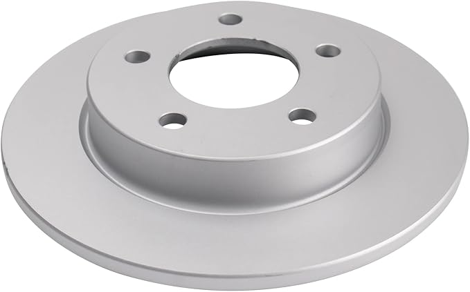 TRQ Rear Brake Rotor Set Solid G Coated Compatible with 2004-2013 Mazda 3