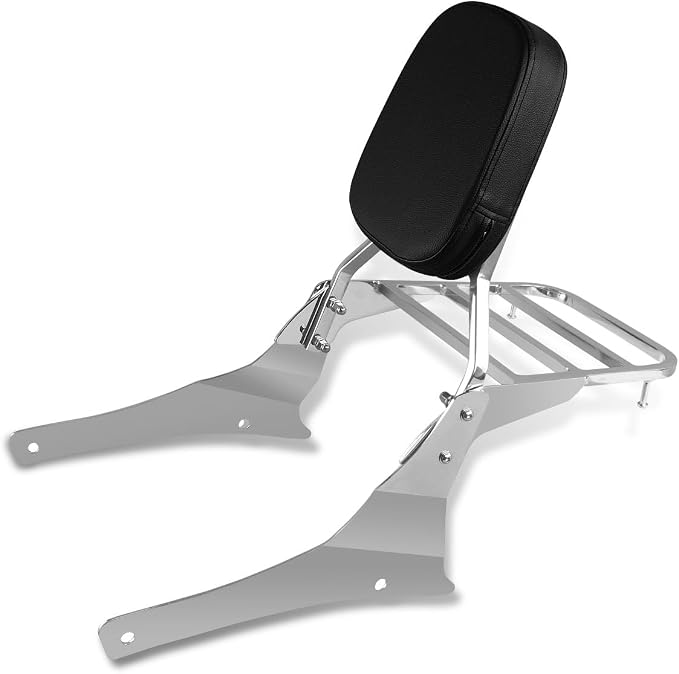 Sissy Bar & Luggage Rack for Suzuki Volusia VL800 (Chrome) | 2001-2011 Passenger Backrest