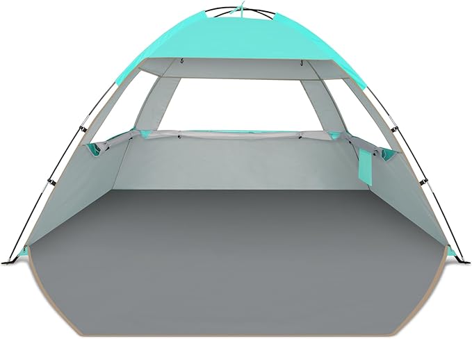 Venustas Beach Tent Sun Shelter for 3/4/6/8 Person, UPF 50+ UV Protection Beach Canopy, Lightweight and Easy Setup Cabana, Portable Shade Tent