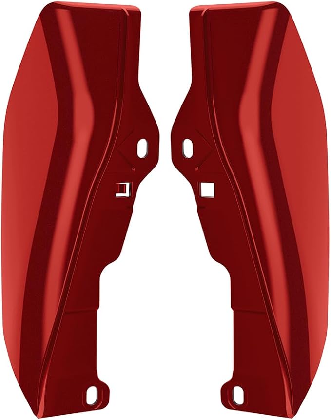 Color - Matched Mid Frame Air Deflectors Heat Shield, Perfectly Fit for Harley Touring Models 2009-2026 Brilliant Red