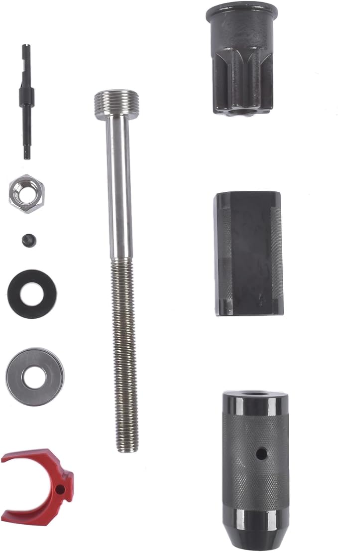 9U-6891 Injector Sleeve Cup Remover Installer Set & 9U-7227 Injector Height Tool & J-38587-A Engine Barring Socket Tool Replacement for CAT Caterpillar 3406E C-15 C-16 Engine