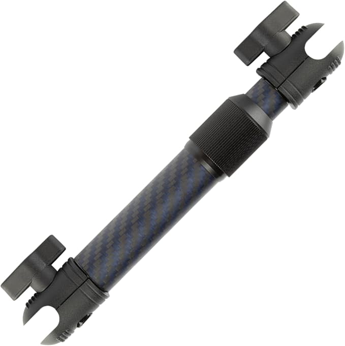 Bulletpoint Mounting Solutions Extension Arm 8"-10.5" Carbon Fiber + Kevlar Telescoping Dual Socket Fits 20mm Attachment Ball