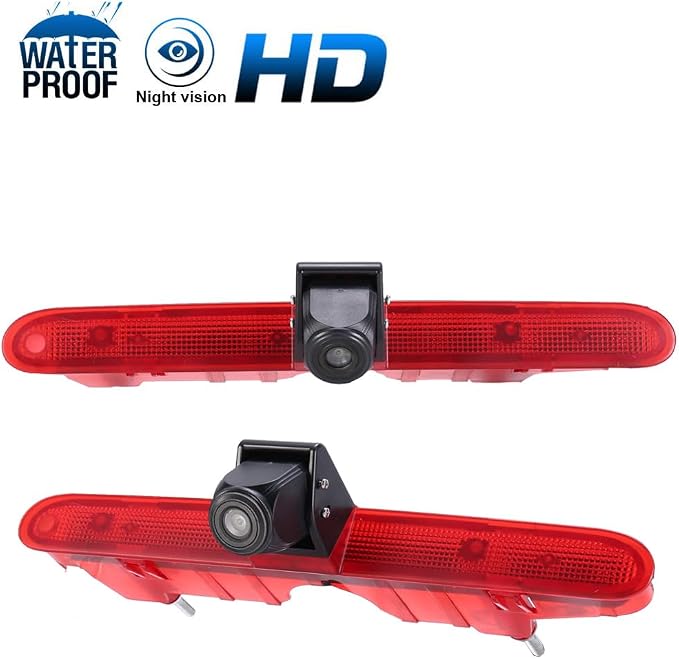 HD Brake Light Rear View Reversing Camera with Angle Adjustable Compatible with Toyota Proace/Citroen Berlingo B9/Opel Combo/Limousine/Peugeot Partner Tepee/Rifter (Camera+7''Monitor)