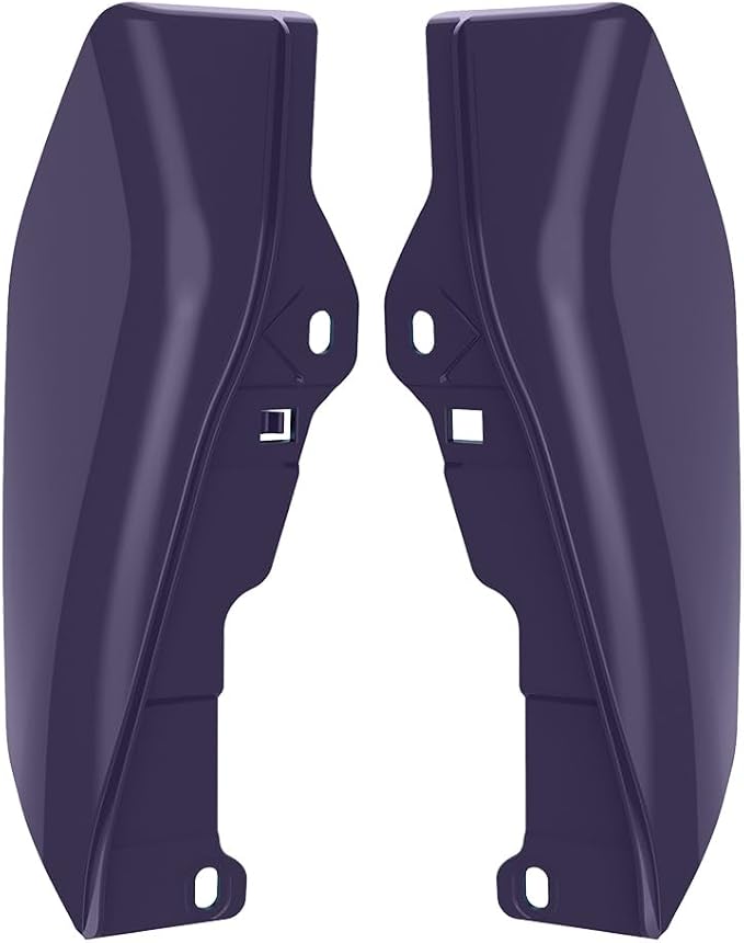 Color - Matched Mid Frame Air Deflectors Heat Shield, Perfectly Fit for Harley Touring Models 2009-2026 Purple Abyss Denim