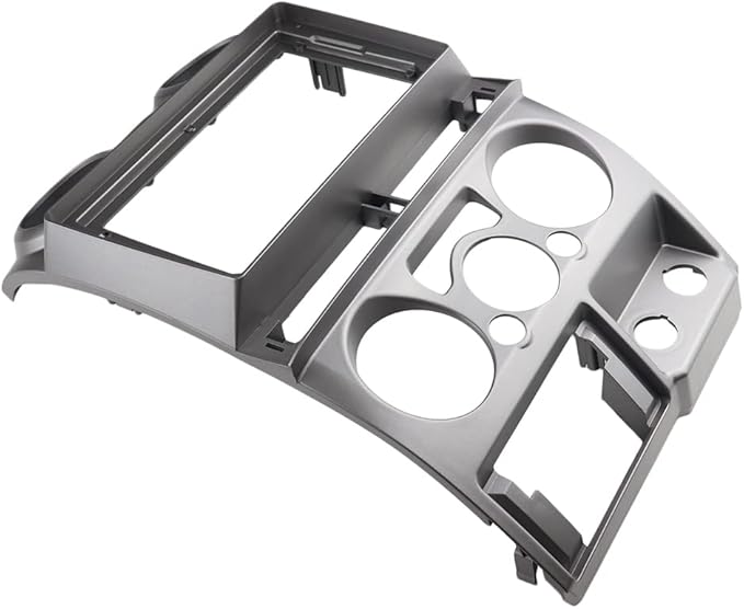Double Din Dash Radio Trim Kit for Isuzu D-Max MU-7 Chevrolet Colorado Installation Bezel 9 Inches (2006-2012 Siliver)