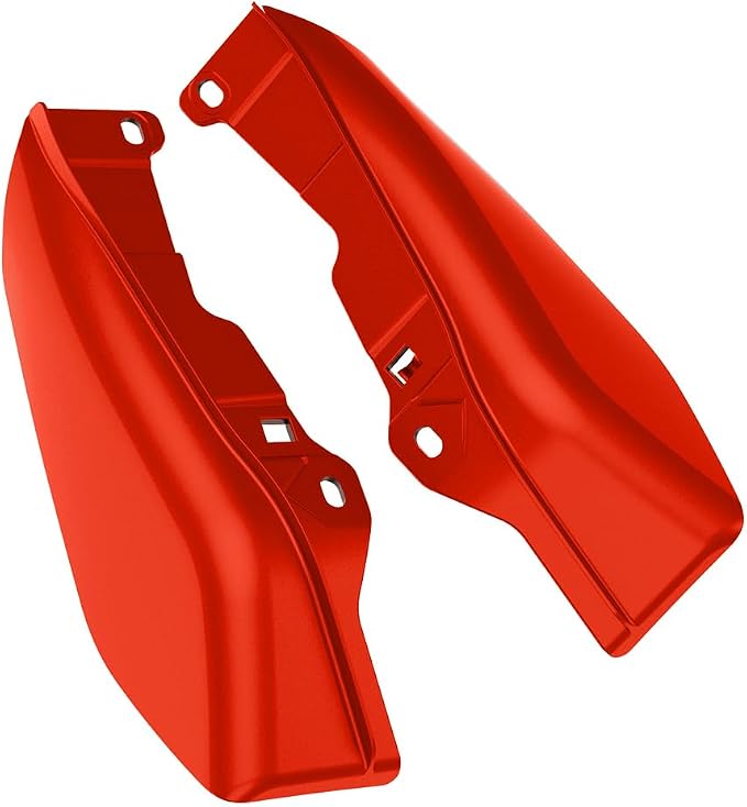 Color - Matched Mid Frame Air Deflectors Heat Shield, Perfectly Fit for Harley Touring Models 2009-2026 Rally Red