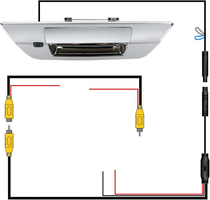 Reverse Backup Camera, Fydun 12V IP68 110° View Angle Night Vision Car Back Up Camera for 2015?2021