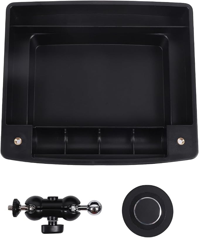 Aunginsy Center Console Dash Storage Tray with Magnetic Phone Holder Compatible with Nissan Frontier 2009-2017, Dashboard Multi-Functional Mobile Phone Mount Storage Box Organizer Tray Accessories