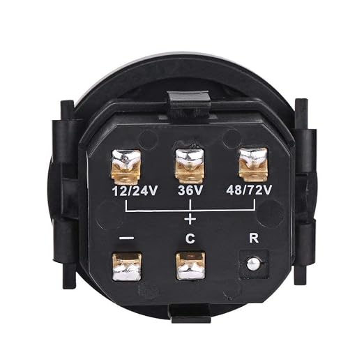 Aramox Cart Battery Meter: 12V/24V/36V/48V/72V Digital Battery Indicator Gauge for Carts